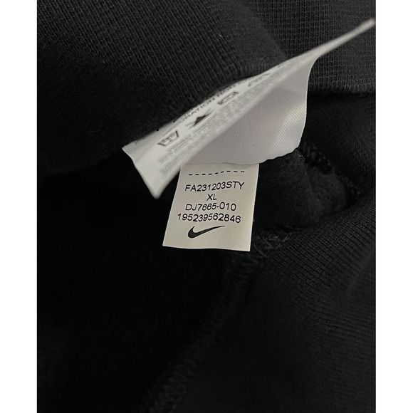 NIKE Sportswear NSW Essential Collection Women Black Crew fleece Oversized XL - Picture 8 of 9